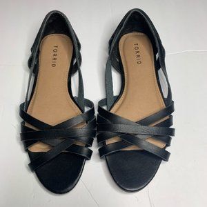 Torrid Black Sandals l Size 8W